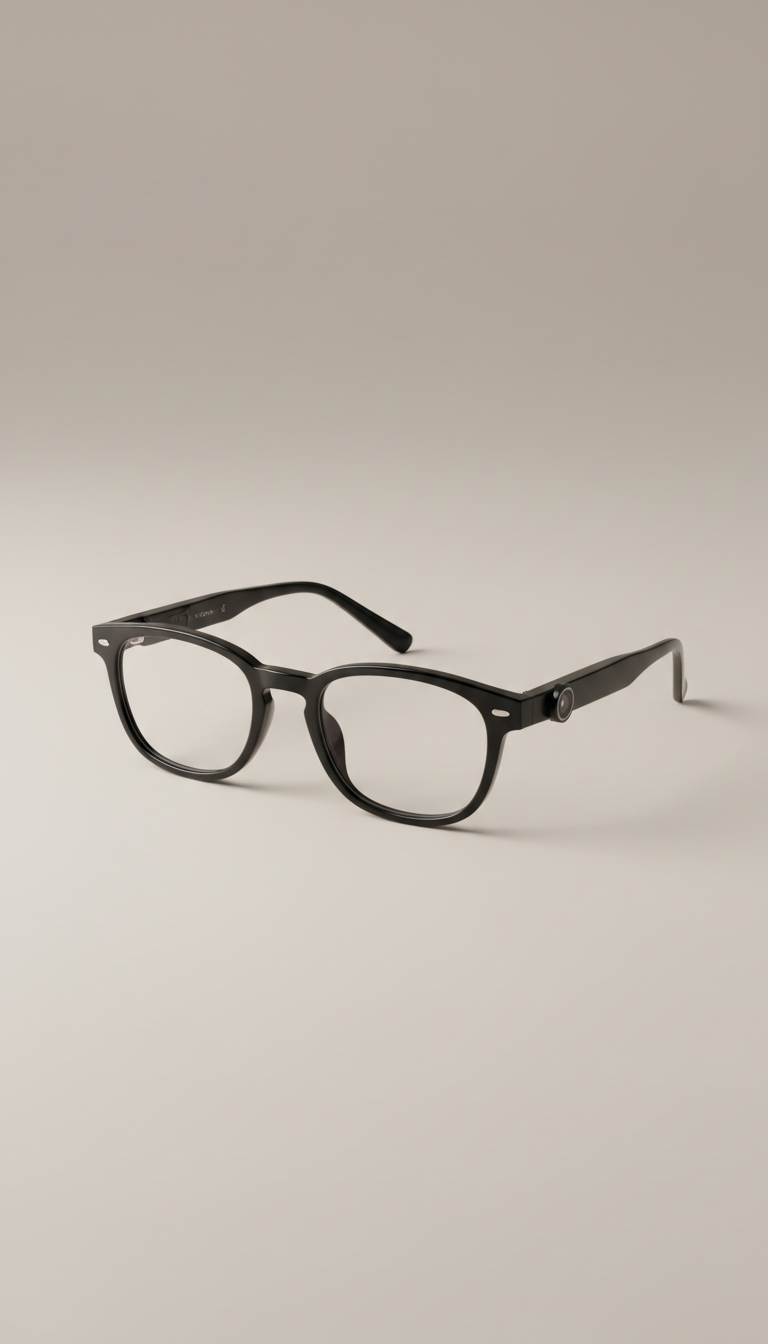 Lunettes connectées noires acétate HD