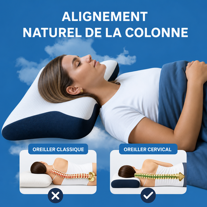 Oreiller ergonomique à mémoire de forme
