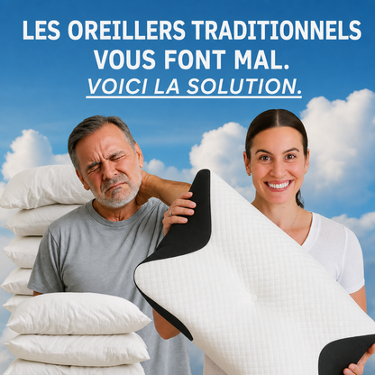 Oreiller ergonomique à mémoire de forme